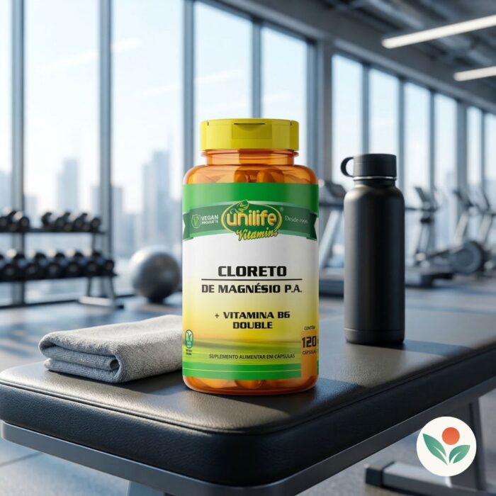 Cloreto de Magnesio PA Unilife 810mg 120 Caps - O seu aliado na academia!