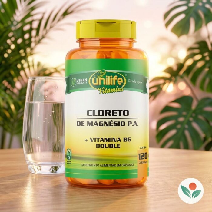 Cloreto de Magnesio PA Unilife 810mg 120 Caps - Junto com você nos momentos de descanço!