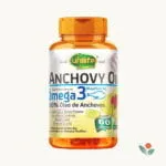 Frasco do suplemento Anchovy Oil Unilife 1200mg 60 cápsulas rico em Ômega 3