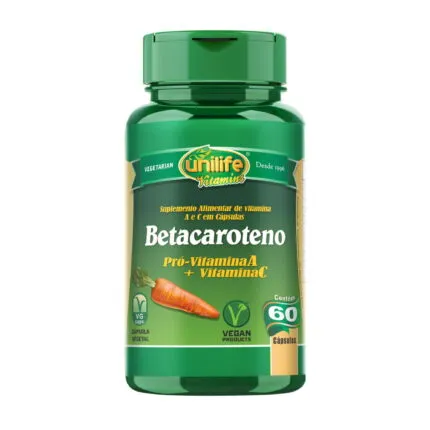 Betacaroteno Unilife 500mg 60 Caps