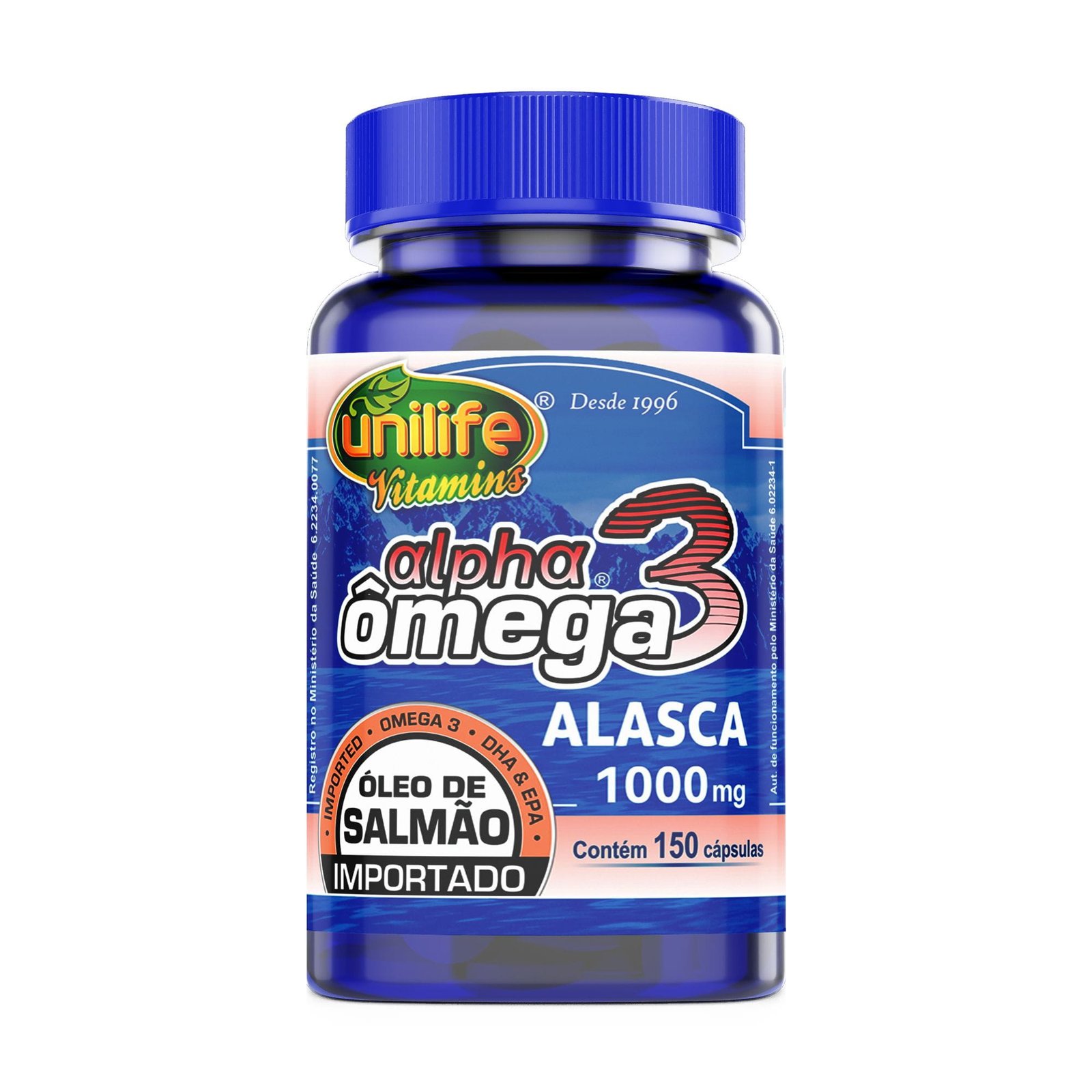 xr:d:DADfduvrgPg:3302,j:33704867715,t:22082515 Alpha Omega 3 Salmao 1200mg Unilife 150 Caps - Imagem 1