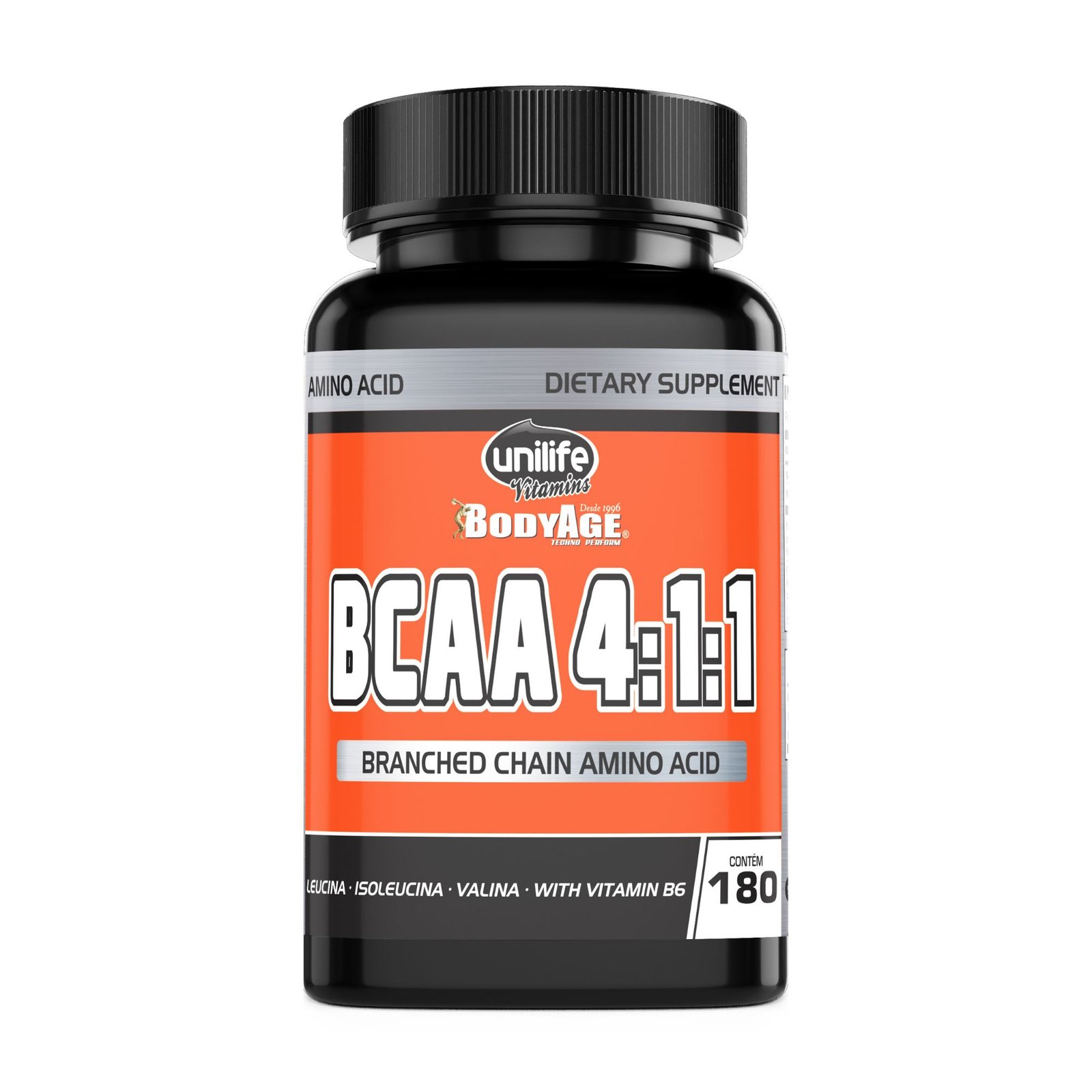 xr:d:DADfduvrgPg:3413,j:33726717944,t:22082520 BCAA Unilife 630mg 180 Caps - Imagem 1